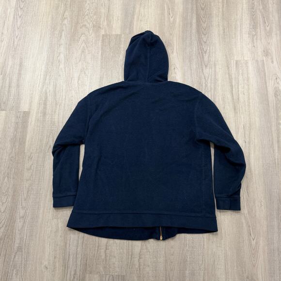 Vintage Looney Tunes Tweety Bird Sylvester Full Zip Hoodie Large Blue Fleece 90s - Picture 6 of 7